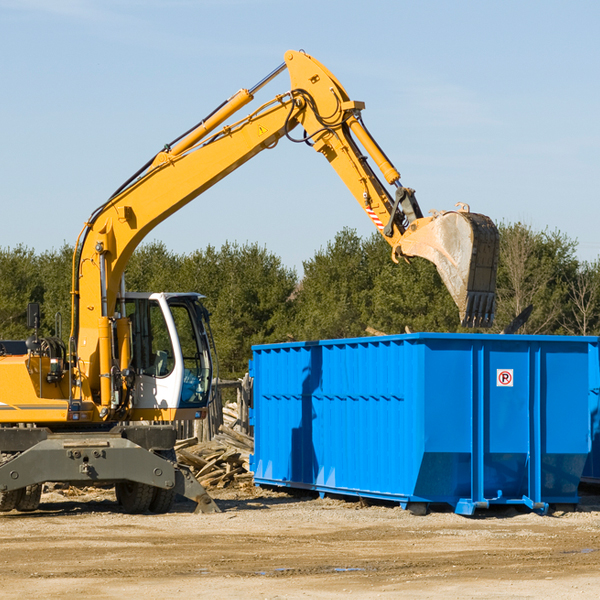 are there any restrictions on where a residential dumpster can be placed in Signal Hill California